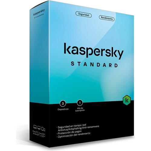 Foto de Software Kaspersky antivirus standard 3 dispositivos 1 año 