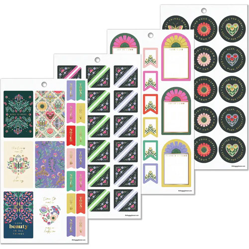 Foto de Sticker Thp Folk & Flora Classic 30 Hojas Sticker Value Pack 