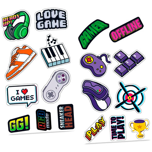 Foto de Stickers Vinilicos Varios Diseños Granmark Con 2 Planillas 