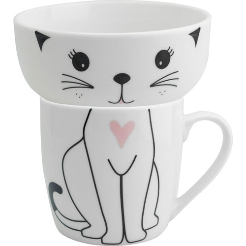 Foto de Taza SXXI 1792-52 Gato con Plato 