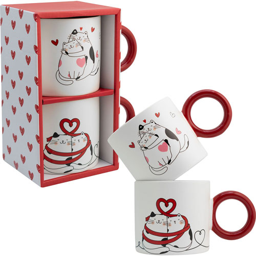 Foto de Taza SXXI 2415-5101 Gatitos con 2 Piezas 330ml 