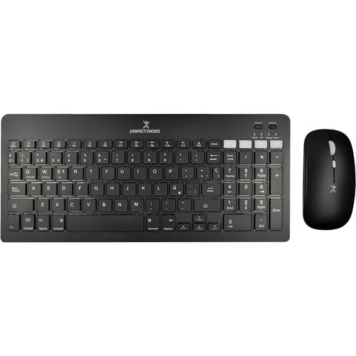 Foto de Teclado Pchoice Pc-201373 Zebrary Kit Inalámbrico Negro 