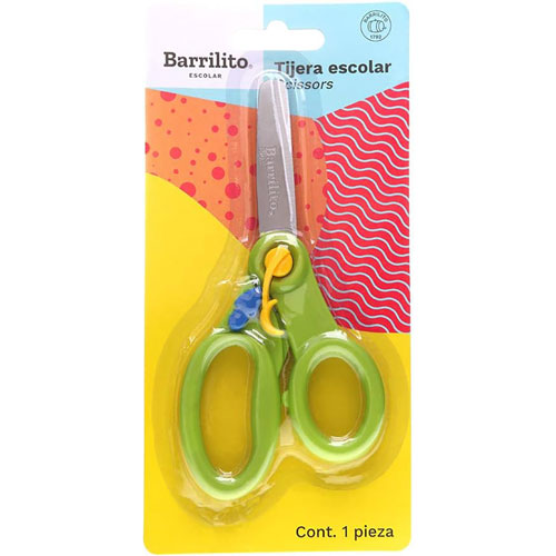 Foto de Tijera Escolar Con Resorte 12.5Cm Barrilito B5R Con 1 Pieza 