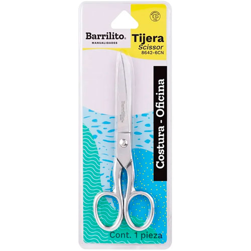 Foto de Tijeras Para Oficina Multiusos Barrilito 15.2Cm Con 1 Pieza 