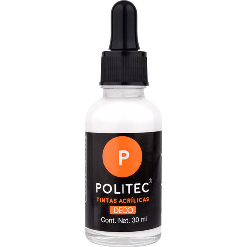 Foto de Pintura Acrílica Politec Tinta Blanco de Titanio 30 ML 