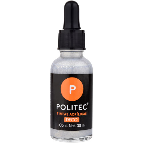 Foto de Pintura Acrílica Politec Tinta Plata 30 ML 