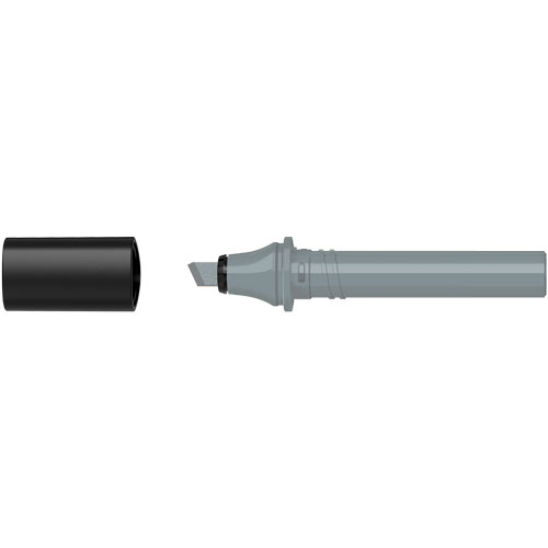Foto de Tinta Para Marcador Molotow Sketcher Punta Cincel Gris Frío 4 