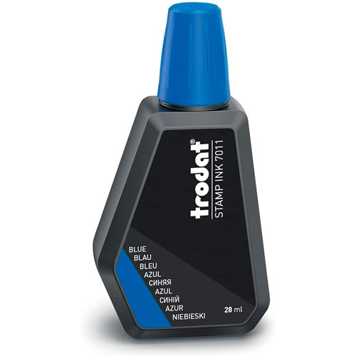 Foto de Tinta Para Sellos Trodat Base Agua 28Ml Azul 