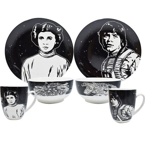 Vajilla para Personas de Star Wars con 12 Piezas Siglo XXI Lumen