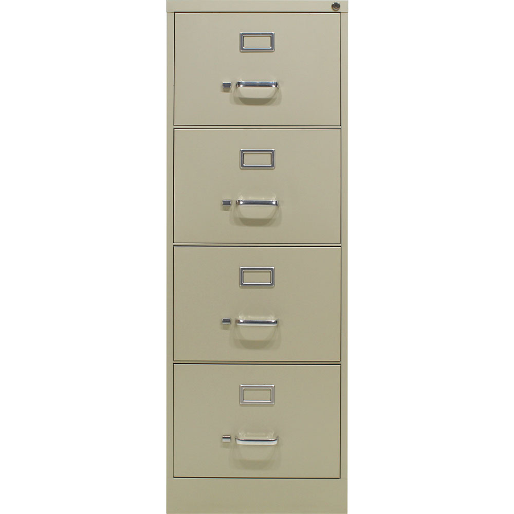 Archivero Metálico Hirsh con 4 gavetas Color Gris | Papelería Lumen