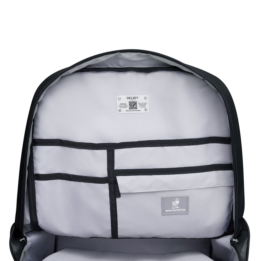 Backpack Delsey Legere para laptop de 15.6 Plg negro Papelería Lumen