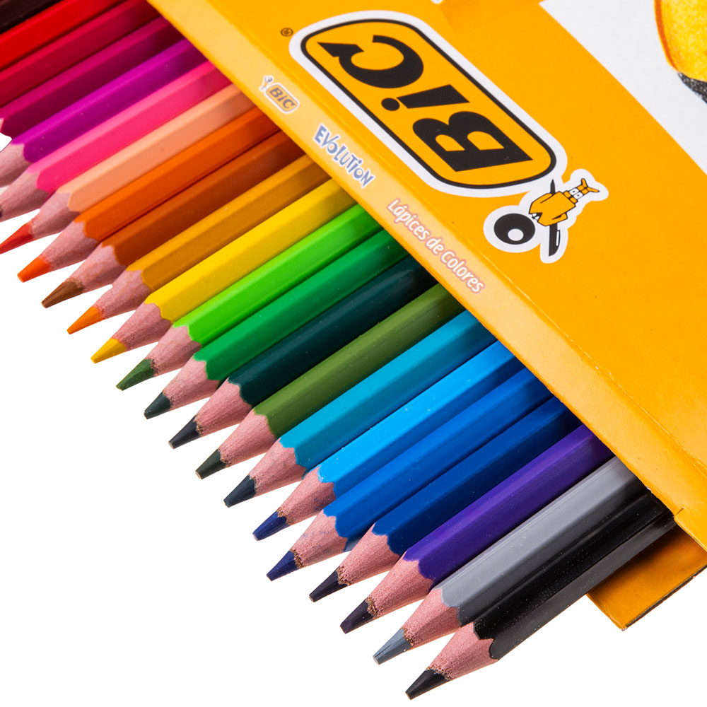 Lápices de colores Bic Evolution 24 colores | Lumen