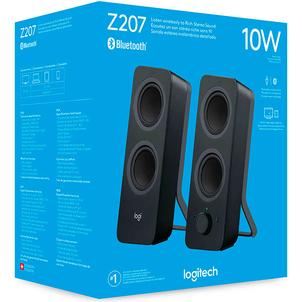 Bocinas Logitech Z207 Bluetooth Inalámbr