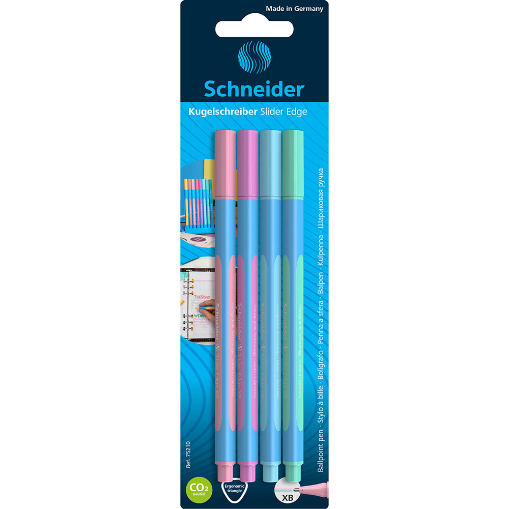 ESPOSITORE SCHNEIDER SLIDER EDGE PENNA A SFERA PUNTA XB 120 PZ COLORI ASSORTITI