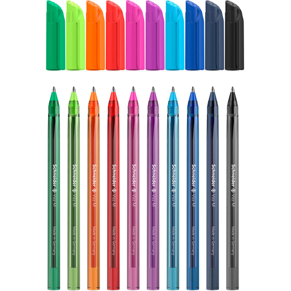 Boligrafo Schneider Vizz Med Estuche Con 10 Piezas Surtido | Lumen