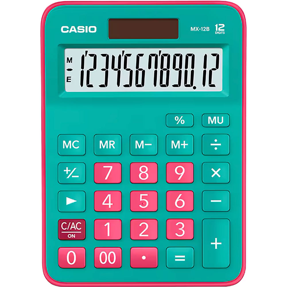 Calculadora Semi Escritorio Casio Mx-12B-Gnrd Verde | Lumen