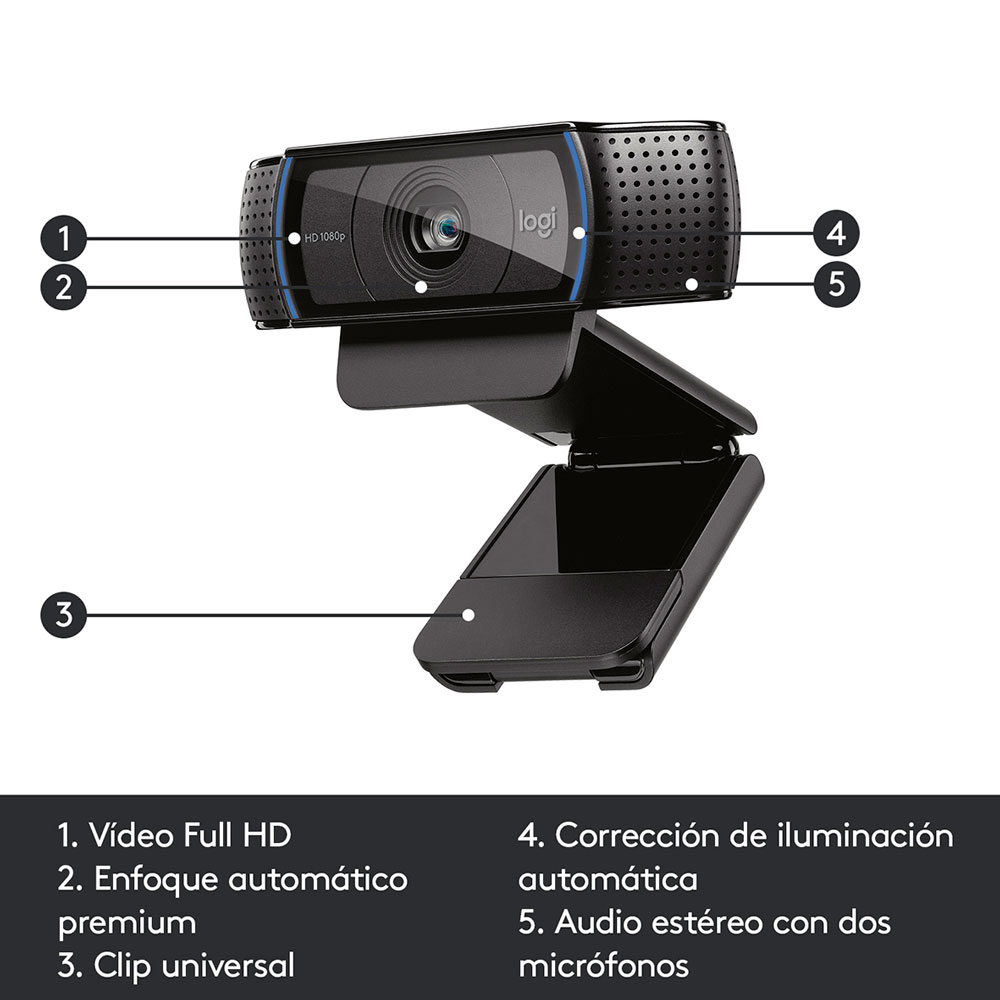 cámara logitech c920 unilago