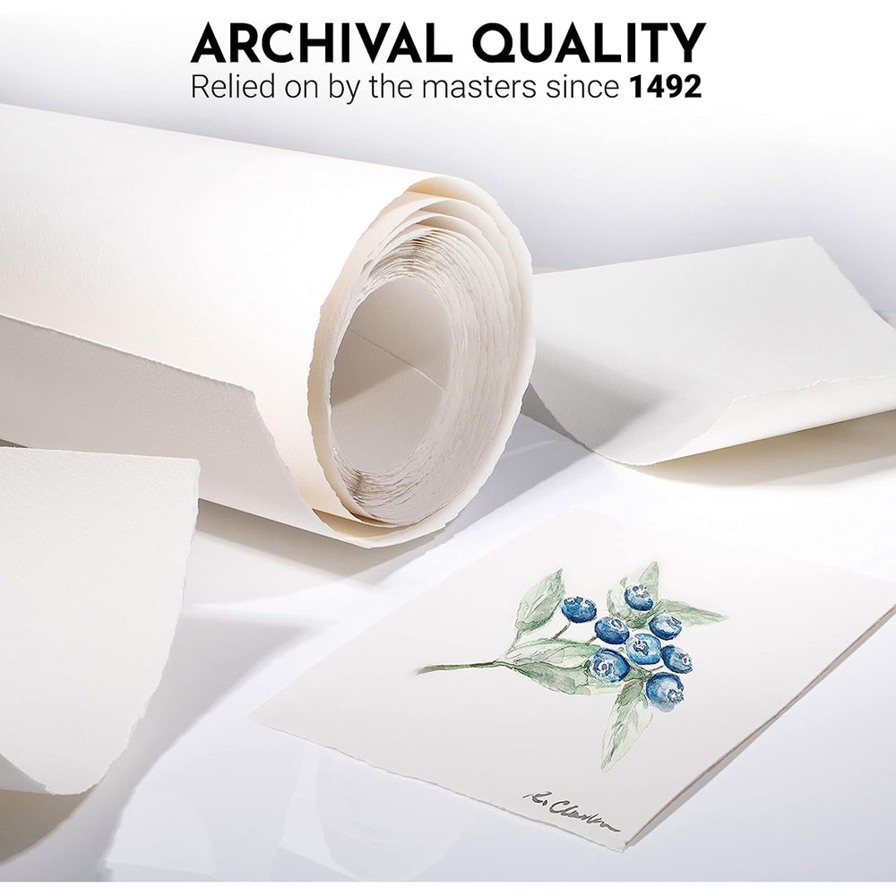 PAPEL ARCHES 100% ALGODÓN 185G 56X76CM RUGOSO (2025