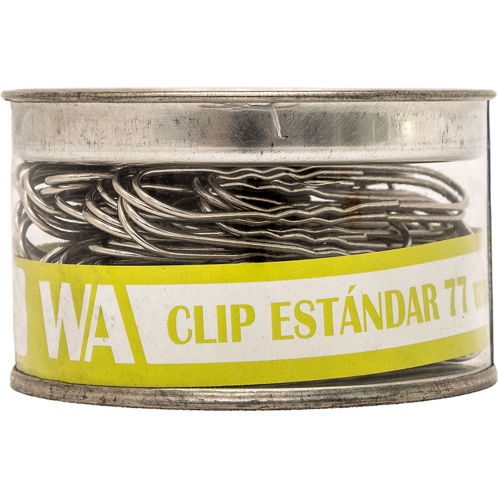 CLIPS WA 77MM PAQUETE CON 40 | Papelería Lumen