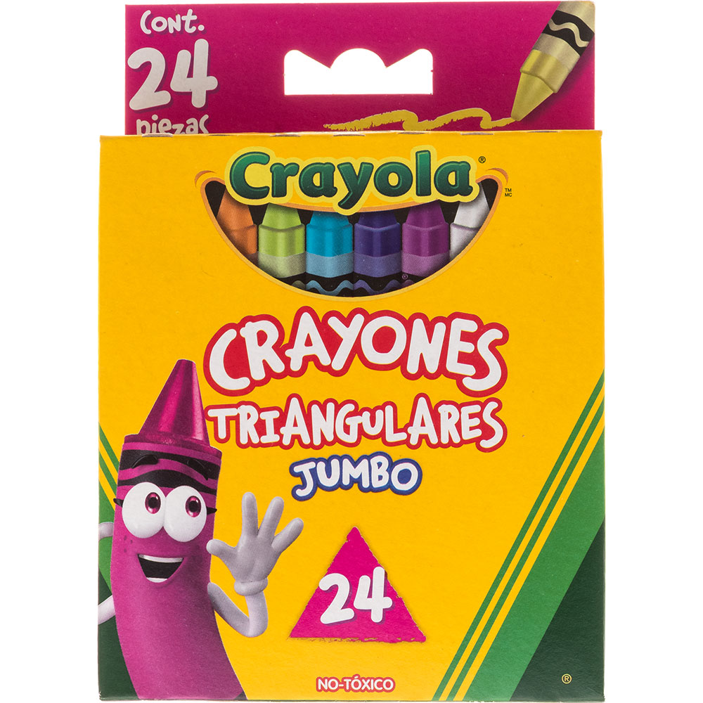 Crayones Crayola Jumbo Triangulares Con 24 Piezas Lumen