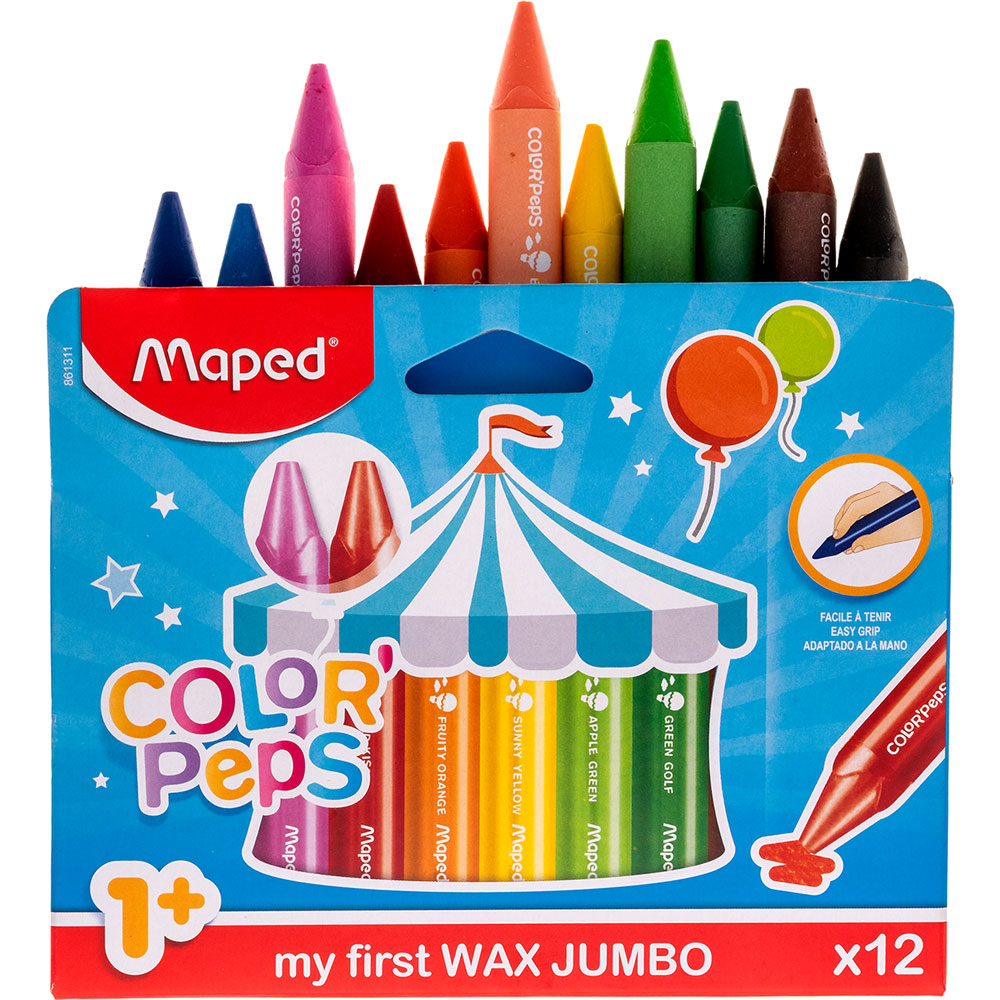 Rotuladores Maped Color Peps Jumbo Punta Pincel – Pack De 5 Colores Surtidos, Ideales Para Niños Y Manualidades