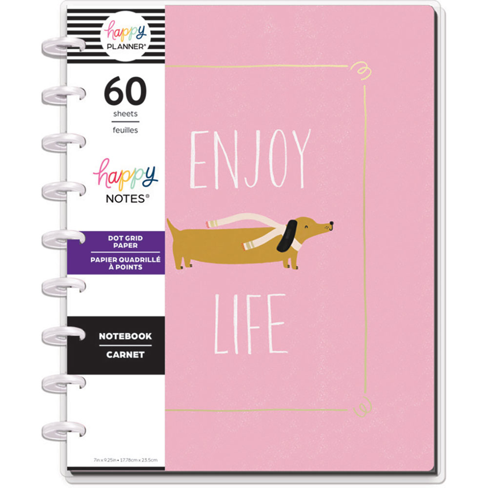 CUADERNO COLLEGE THE HAPPY PLANNER CAZY CRITTERS COLL DOTS 60 HOJAS PUNTOS