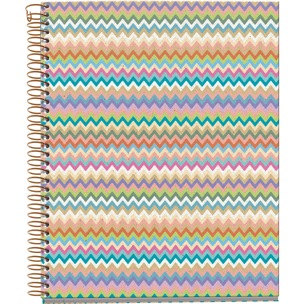 Cuaderno forma francesa MQR Zigzag pasta dura 5mm 120 hojas