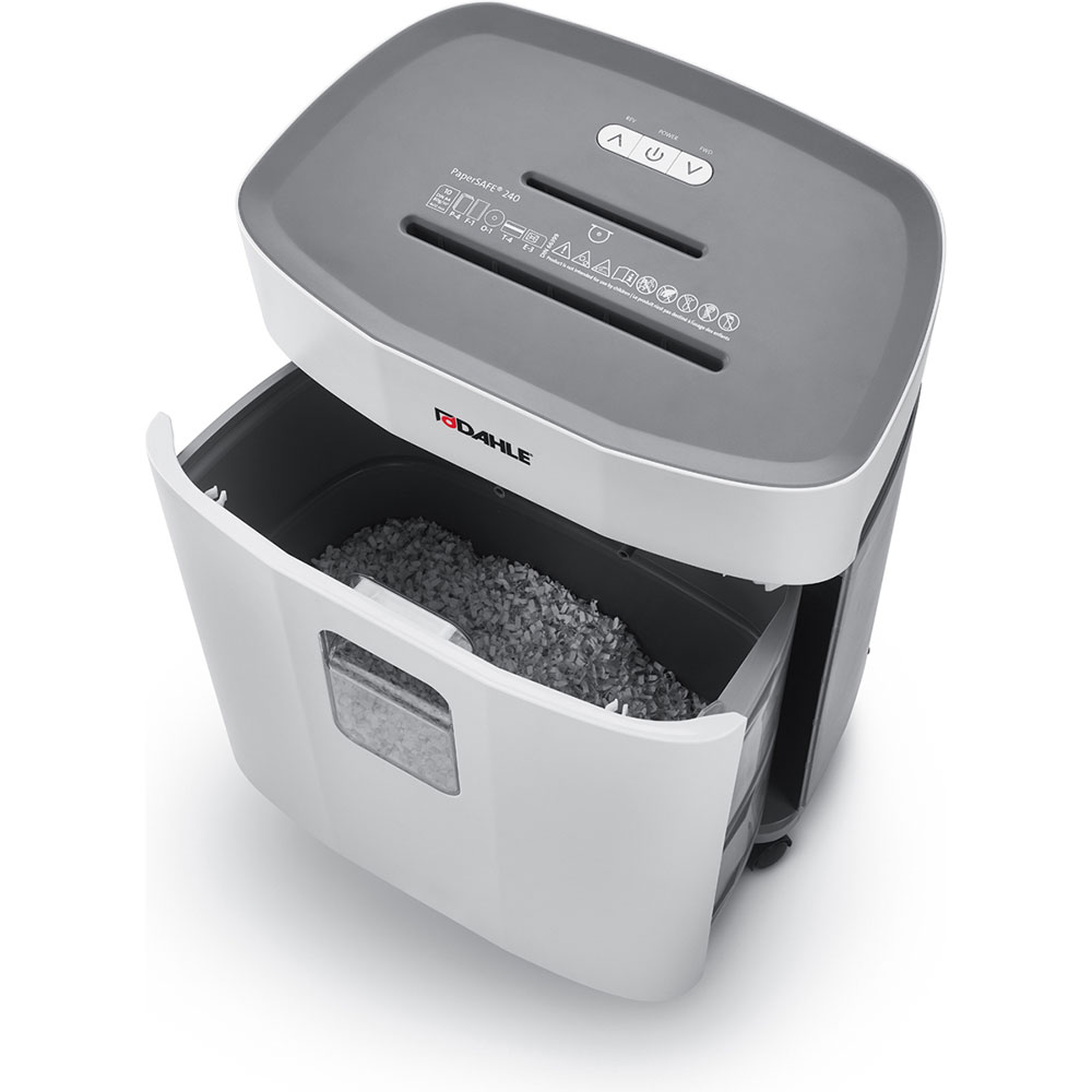 Destructora Nvs Safe 240 corte cruzado con ruedas | Papelería Lumen