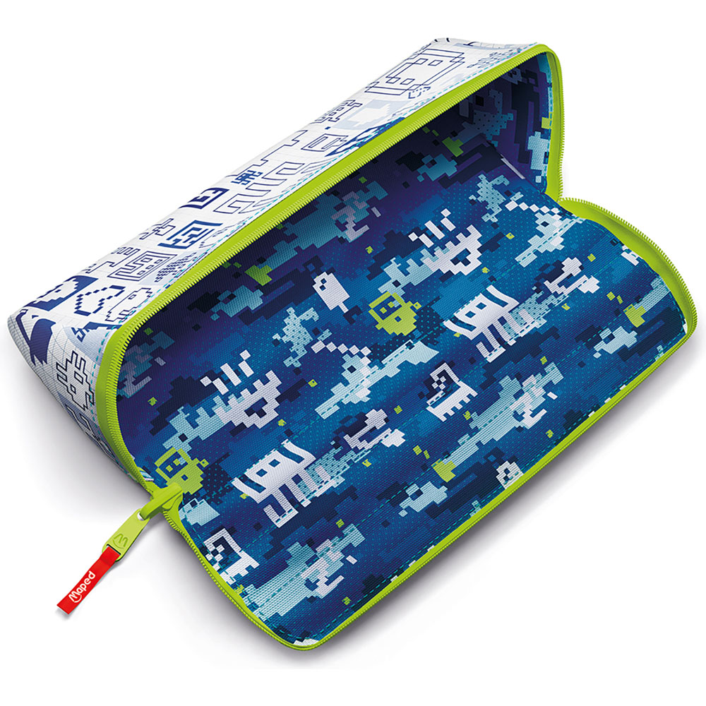 Estuche Maped Sensorial Maped - Estuche Escolar Con Apertura XXL – Estuche Personalizable Reversible Con 1 Lado Para Colorear, 22 X 6 Cm – Color Morado Top Model Estuche