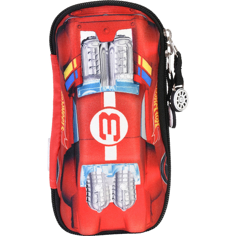 Estuche escolar triple Yadatex HWS015 Hot Wheels rojo | Papelería Lumen