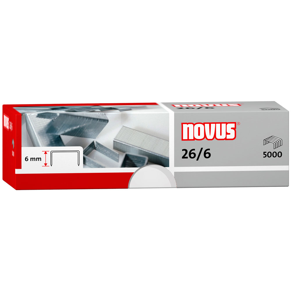 GRAPA ESTÁNDAR NOVUS 040-0160 26/6 CAJA CON 5000