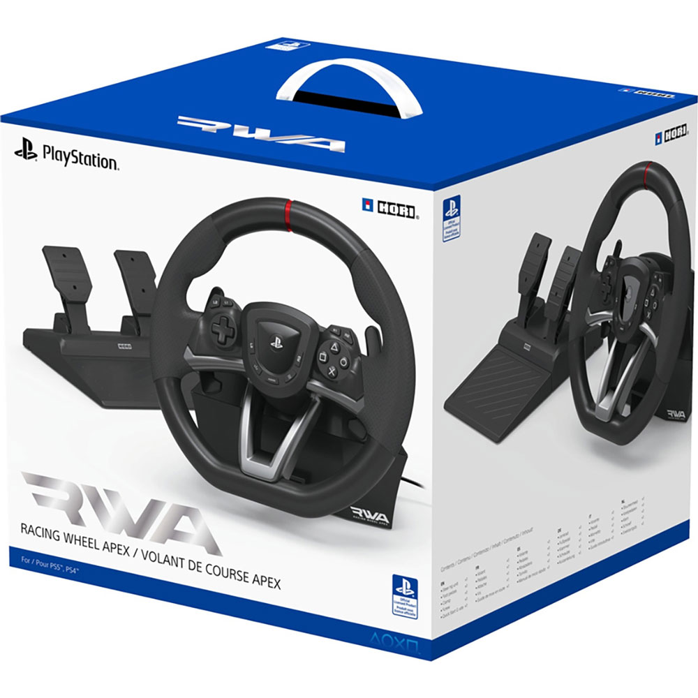 Volante Y Pedales Hori Rwa Apex Ps5 Negro | Papelería Lumen