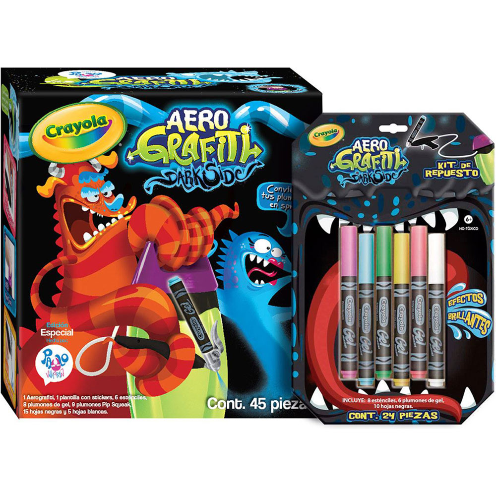 Juguete Crayola kit Aerografity Dark Sid | Lumen