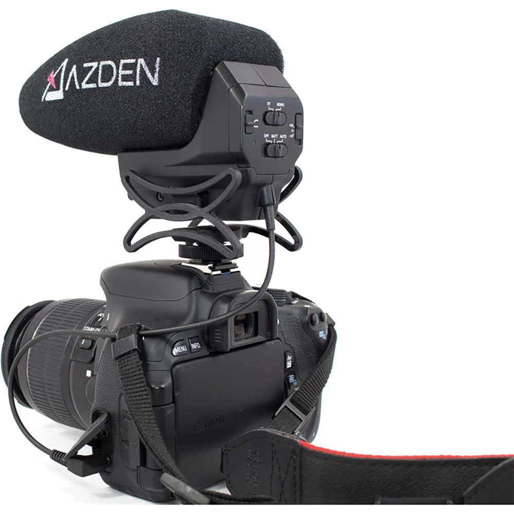 Micrófono de Video Estéreo Mono con Conmutador Azden Smx 30
