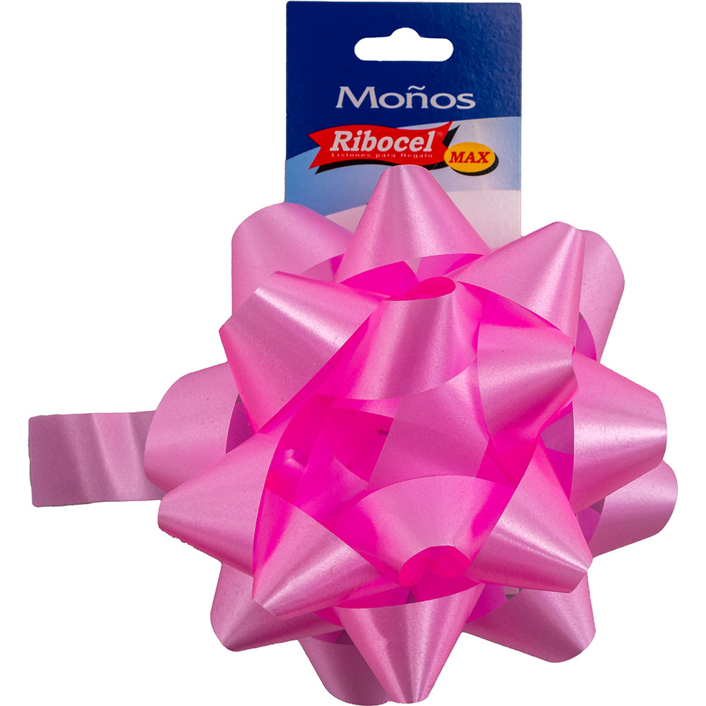 Moño Ribocel Liso Gigante Rosa Mexicano | Papelería Lumen