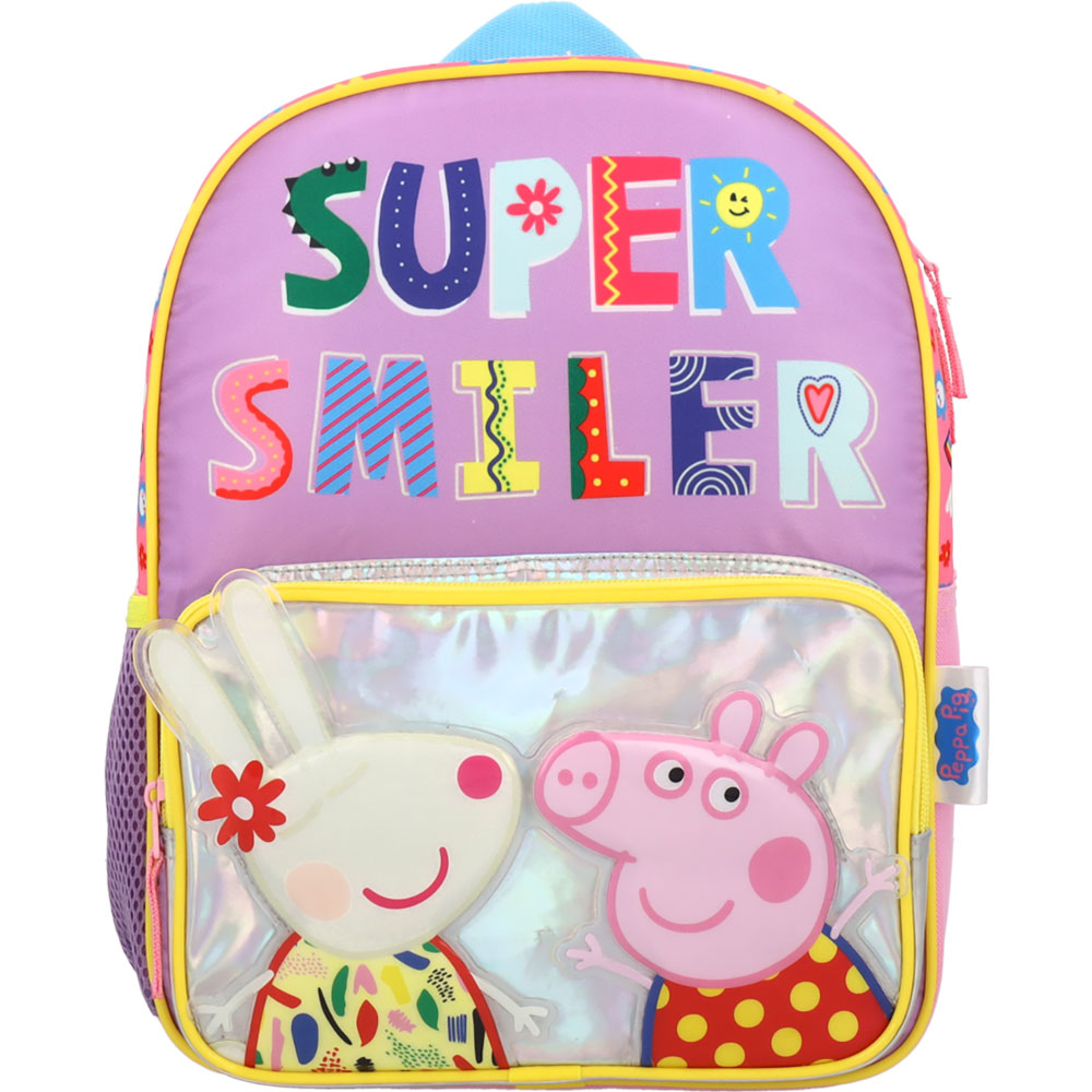 C Y P Mochila BANDOLERA PEPPA Pig Mehrfarbig (MC-94-PG) | Schulranzen & Umhängetasche Mit Peppa Wutz Design