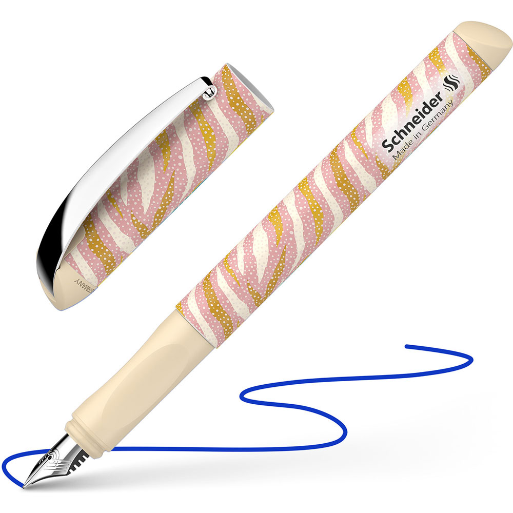 Schneider Füllhalter Glam Floral – Mit Edelstahlfeder M, Löschbarer Tinte