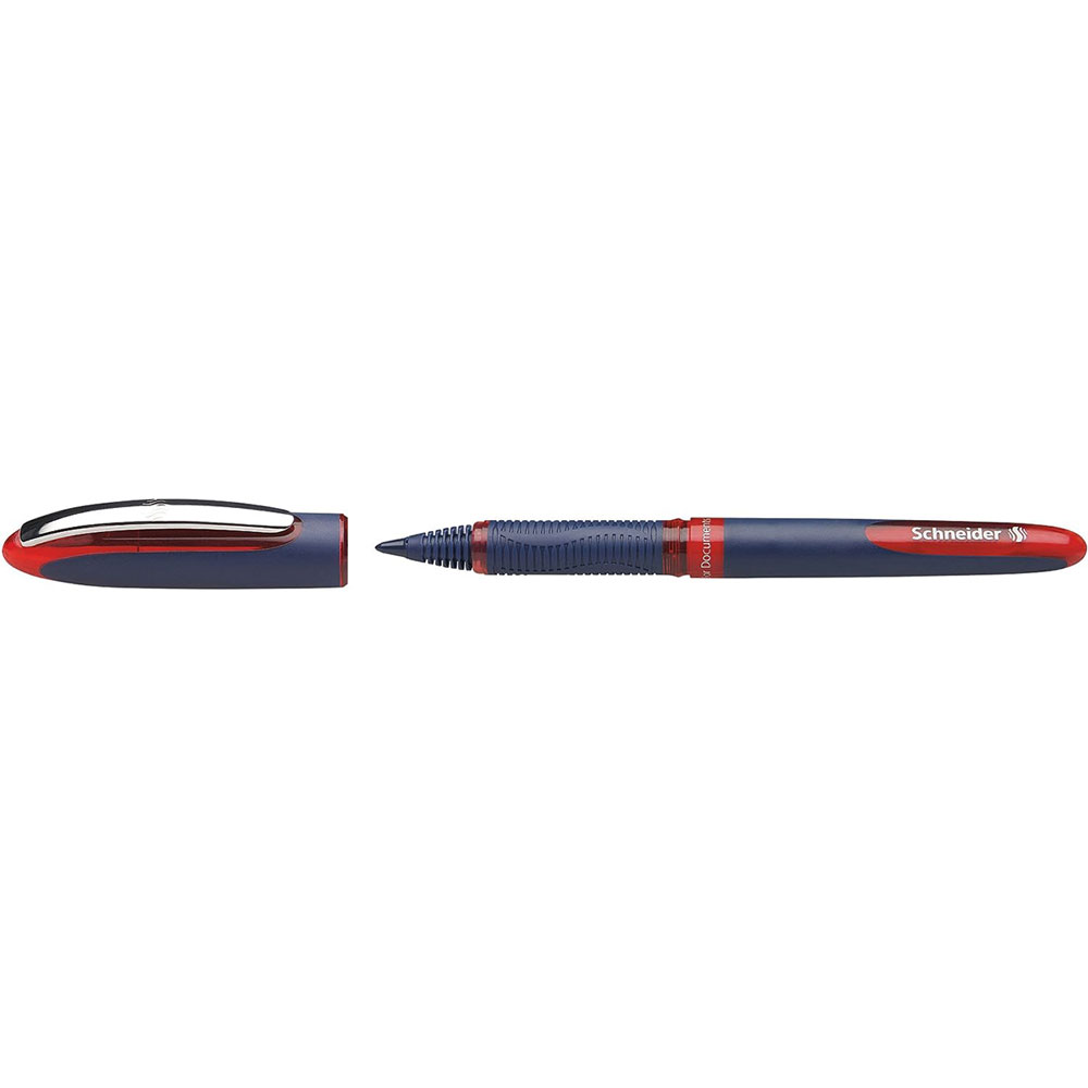 Lot De 3 Stylos Roller SCHNEIDER One Business 0.6 – Encre Noire Fluide Indélébile, Confort D'Écriture Optimal