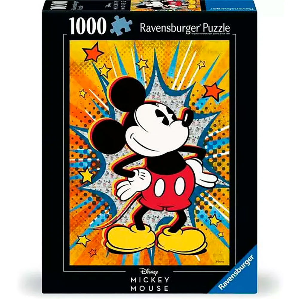 Rompecabezas Ravensburger Retro Mickey Con 1000 Piezas