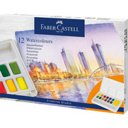 Foto de Acuarela en pastilla Faber-Castell Goldfaber con 12 pastillas 