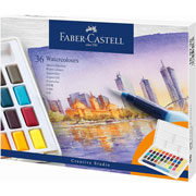 Foto de Acuarela en pastilla Faber-Castell Goldfaber con 36 pastillas 