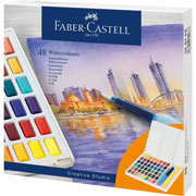 Foto de Acuarela en pastilla Faber-Castell Goldfaber con 48 pastillas 