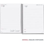 Foto de Agenda 2026 City Gris 16X21Cm Vista Diaria 