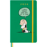 Foto de Agenda 2026 Grande Peanuts Charlie & Snoopy Verde Diaria Pasta Dura 