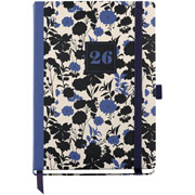 Foto de Agenda 2026 Journal Black Blue 13X17Cm Vista Diaria 