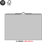 Foto de Agenda 2026 Pared Escribir Basic 42X59Cm Xl 