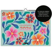 Foto de Agenda 2026 Pared Flores 30X42Cm A3 