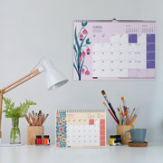 Foto de Agenda 2026 Pared Flores 30X42Cm A3 