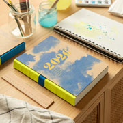 Foto de Agenda 2026 Plus Kraft Nubes Basics 16X22Cm Vista Diaria 