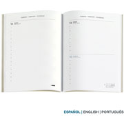 Foto de Agenda 2026 Plus Kraft Splash Basics 16X22Cm Vista Diaria 